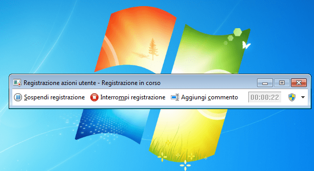 Registratore di azioni utente (Windows 7)